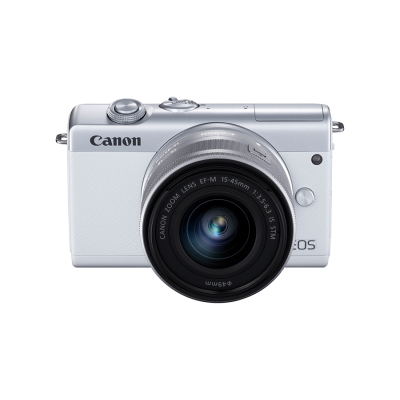 佳能（Canon）EOS M200 (15-45)单电/微单相机 （15-45 微单镜头）Vlog相机 4K 视频拍摄 