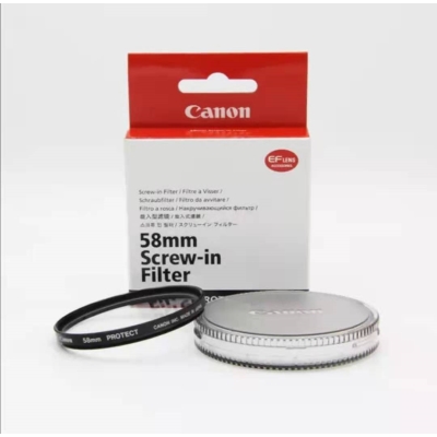 佳能（Canon） 58UV  镜头附件  佳能 原厂UV镜 日本制造 UV保护滤镜片 佳能58mm口径UV镜