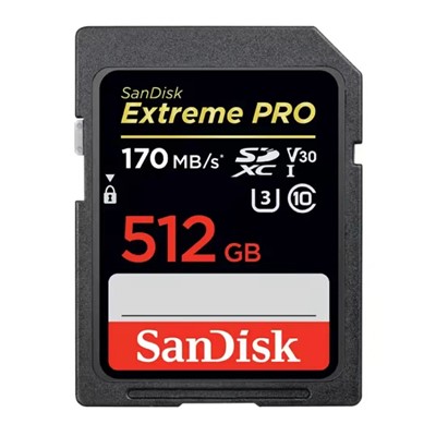 闪迪（SanDisk）512G SD U盘/存储卡 4K高清SD卡 UHS-I微单存储卡170m/s