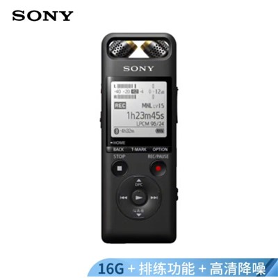 索尼（SONY） PCM-A10录音外围设备  数码录音笔专业线性高清降噪蓝牙远距离操控无损音乐播放大容量 黑色
