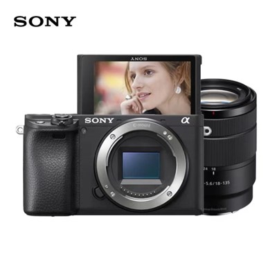 索尼（SONY）Alpha 6400（18-135）单电/微单相机   旅行便携套装(SEL18135镜头) 黑色 APS-C画幅 ILCE-6400M/A6400M/α6400m