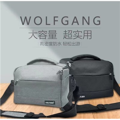 沃尔夫冈（WOLFGANG）D -026 数码包    单肩斜挎相机包 便携大容量 单反微单相机专用防护包 单肩包