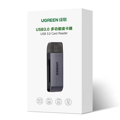绿联（UGREEN）USB3.0 U盘/存储卡  高速读卡器 多功能合一读卡器 支持SD/TF/CF/MS型手机相机内存卡记录仪存储卡