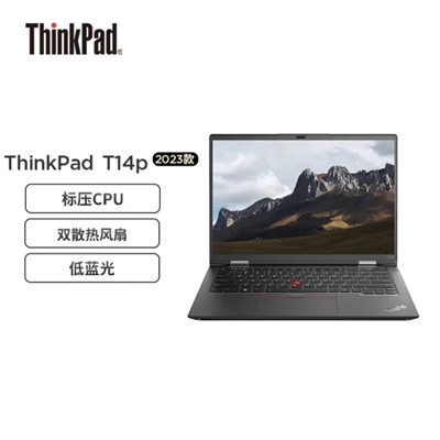 联想(LENOVO )  ThinkPad T14P 2023 便携式计算机   英特尔酷睿i9 14英寸高性能标压轻薄商务笔记本 13代酷睿 i9-13900H 32G 1TB SSD 2.2K