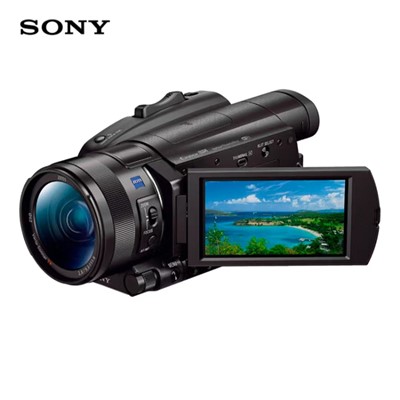索尼（SONY）FDR-AX700  通用摄像机  专业数码摄像机 vlog相机/家用/直播/4K HDR 高清视频 黑色+512  TOPSSD H2存储卡二张+天硕读卡器+BenroA350EX脚架+铁匠UV+原装包+FB FV70电池